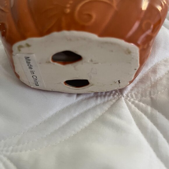 Pumpkin Napkin Holder Ceramic - Picture 3 of 5